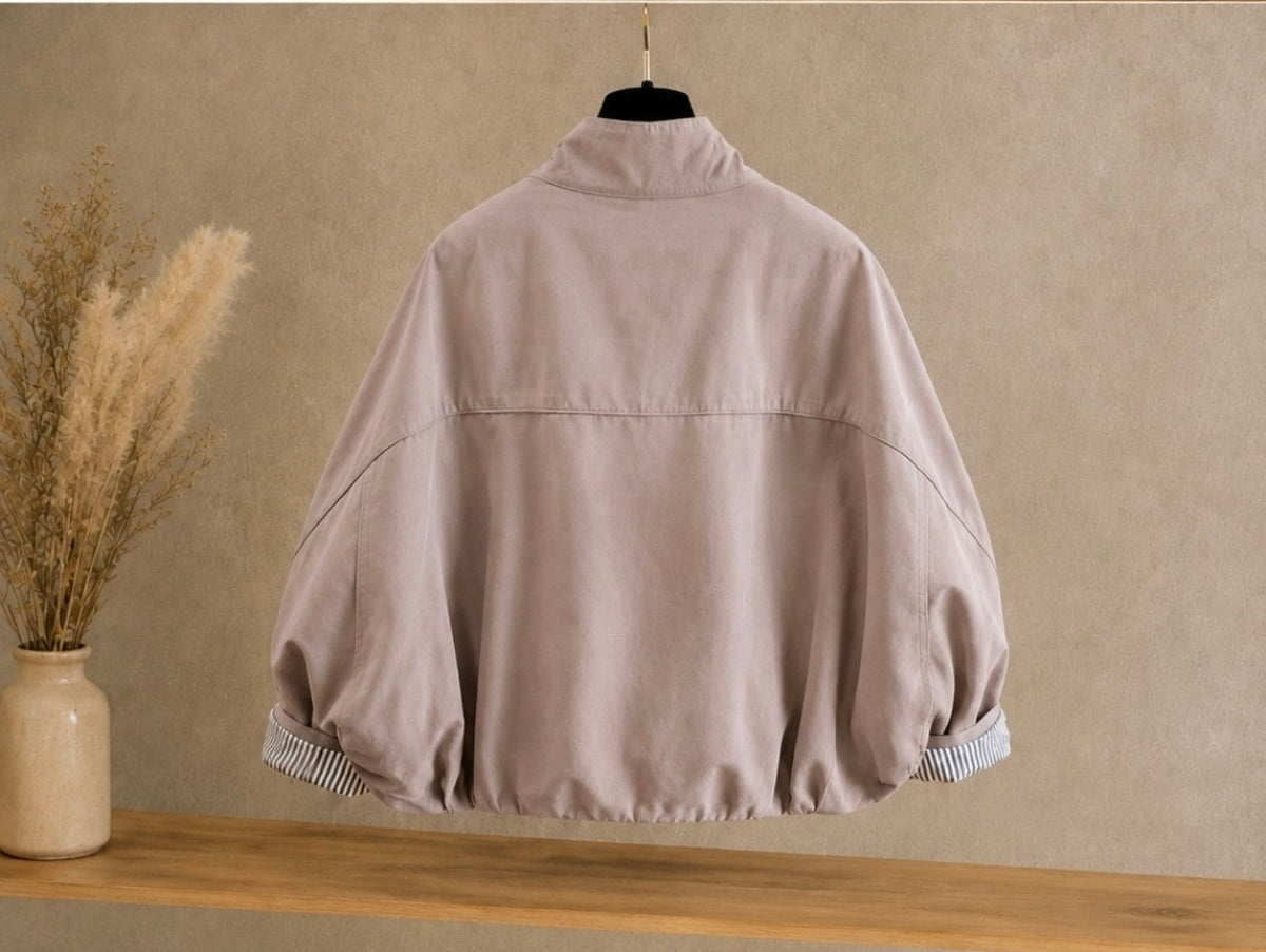 Trench oversize femme beige - vue de dos
