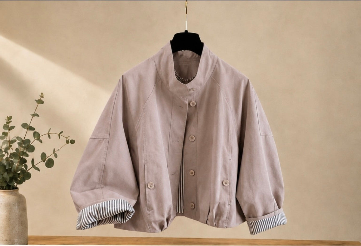 Trench oversize femme beige - vue de face